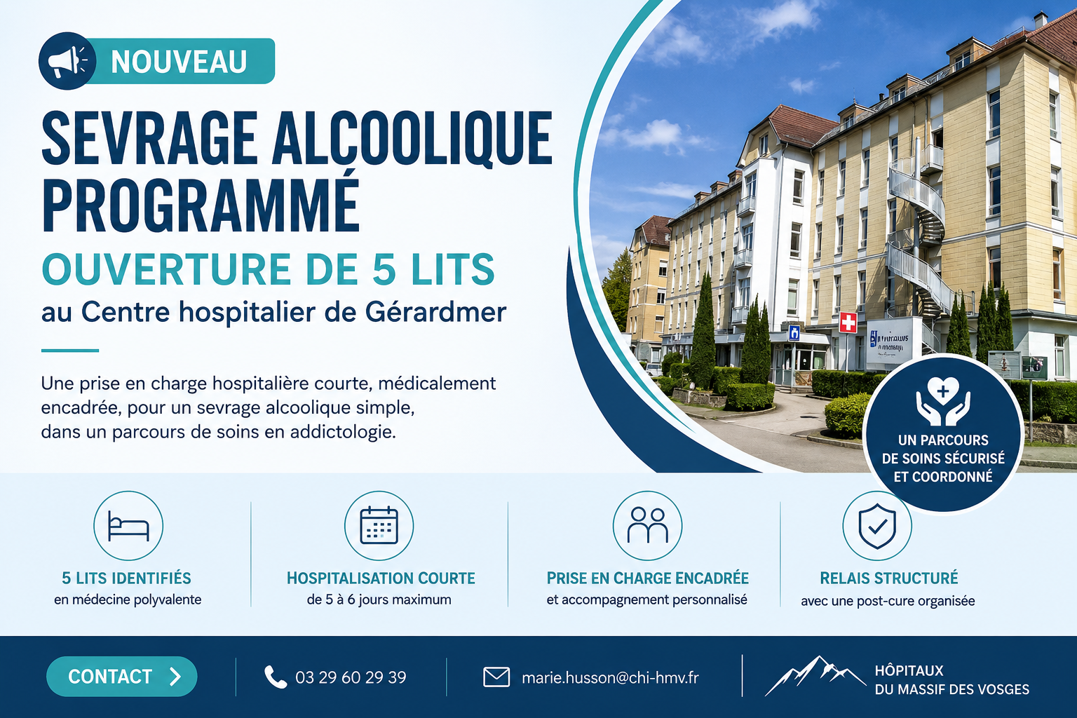 Sevrage alcoolique programmé - Centre hospitalier de Gérardmer